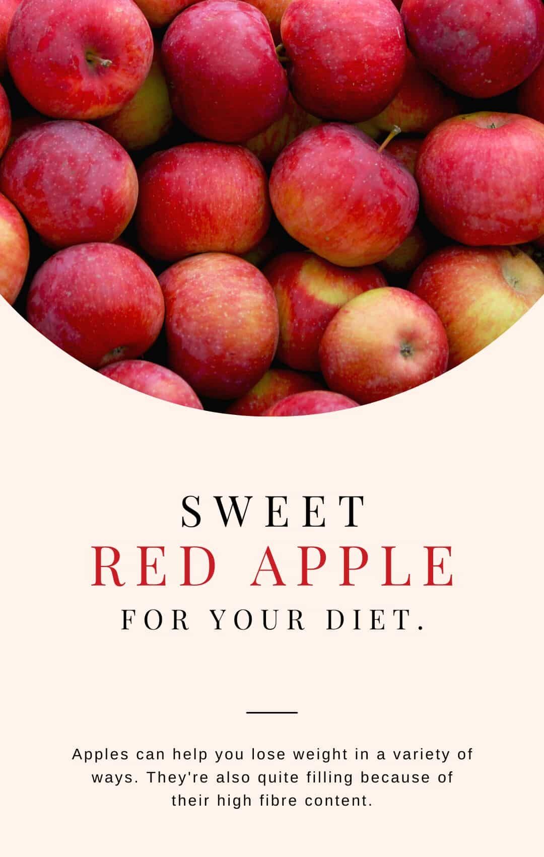 Sweet Red Apples for your diet